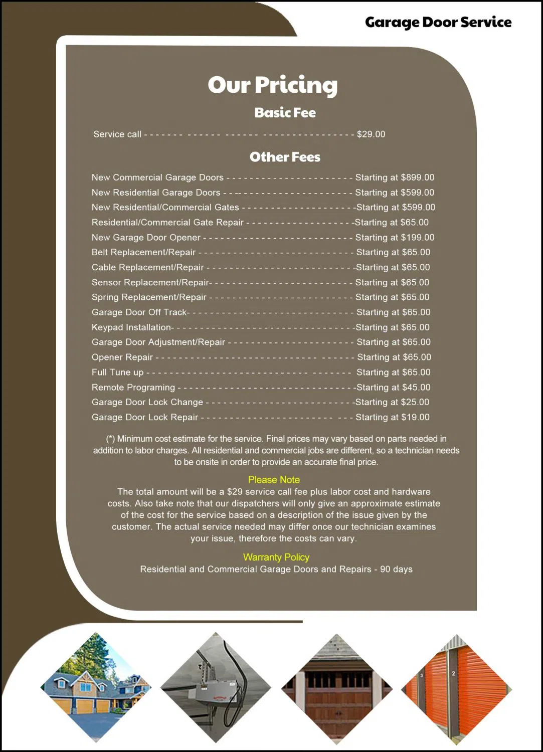 State Garage Doors Sierra Madre, CA 626-703-5031